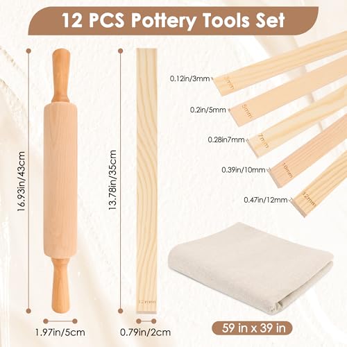 12P Pottery Tools