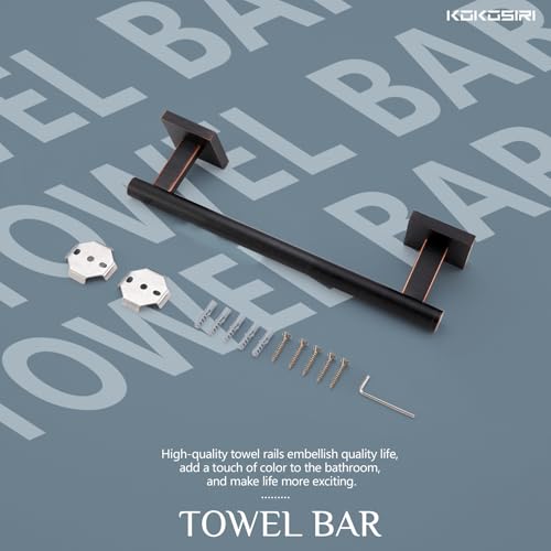 Bathroom Towel Bars 12 Inch Towel Ring Oil Rubbed Bronze 30CM Hand Towel Holder for Bath Kitchen Wall Stainless Steel B4005ORB (Oil Rubbed Bronze / 12-Inch)