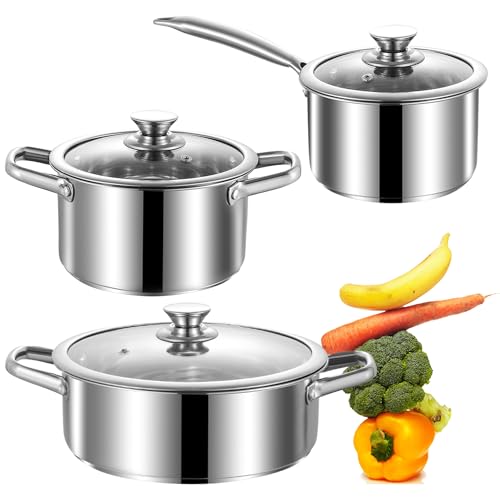 Stainless Steel pots and pans set (CW6-C / 6)