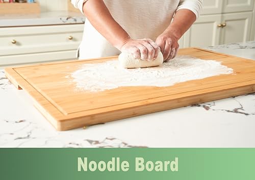 36x24" Bamboo Cutting Board for Kitchen (36"L x 24"W)