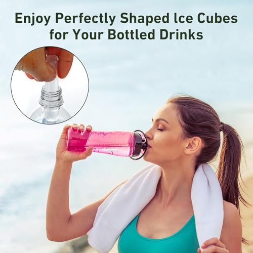 Water Bottle Ice Cube Tray (3PK with Covers (10 Slots))