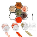 Set of 10 Magnetic Spice Jars for Refrigerator