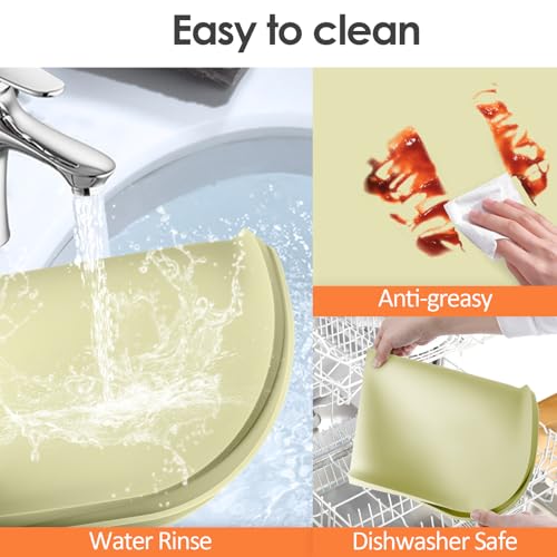 Silicone Coffee Maker Mat with Lip for Countertops 17.4''x10.6'' Sage Green (Sage Green / 17.4'' x 10.6'')