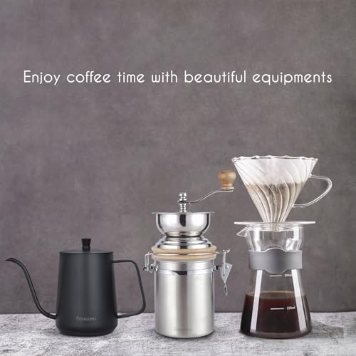 Gooseneck Pour Over Coffee Kettle 30 fl oz Stainless Steel Hand Drip Coffee Pot With Long Narrow Spout (Black)