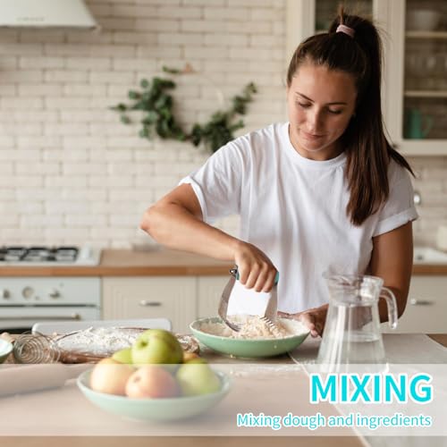 Pastry Blender & Bench Scraper (Turquoise)