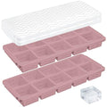 2 Pack Ice Cube Trays (10*2 square-Smoky Purple)