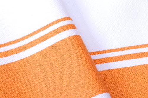 Kitchen Towels Set (Orange / 6 - Pack Stripe Towels)