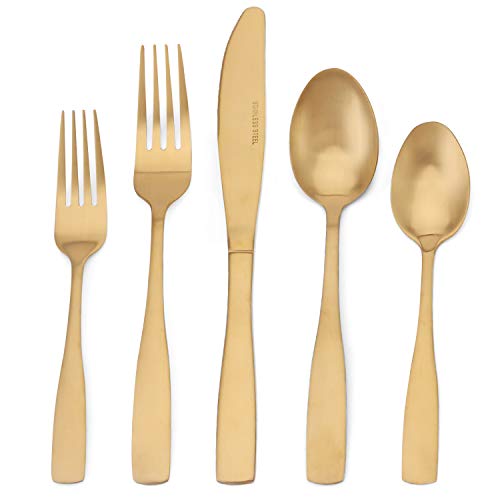 Matte Gold Silverware Set (Matte Gold / 20-Piece)