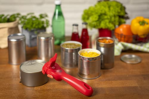 Auto Safety LidLifter Can Opener with Ring (Red / Can Opener)