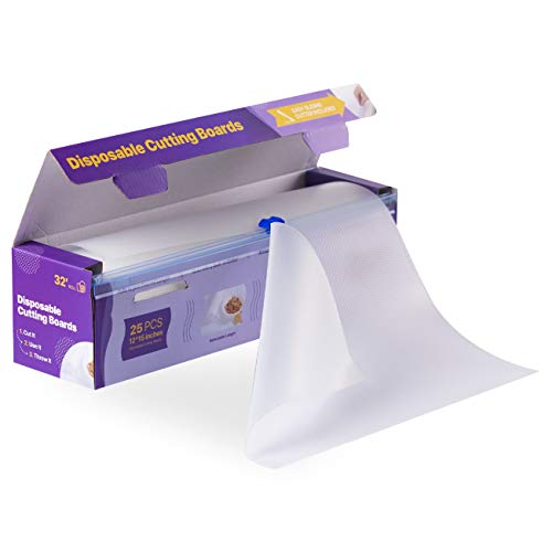 Disposable Plastic Cutting Board Sheets for BBQ & Camping (385"L x 12"W)