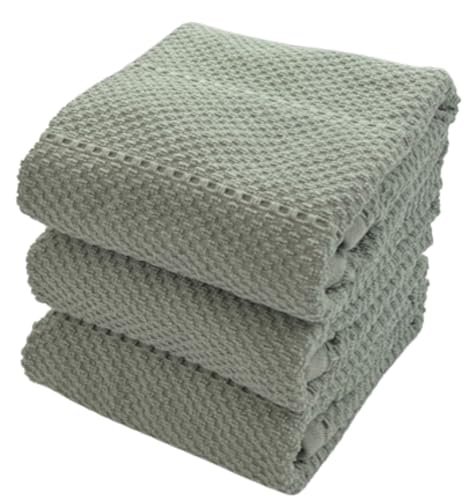 Sage Green Kitchen Hand Dish Towels (Sage Textured)