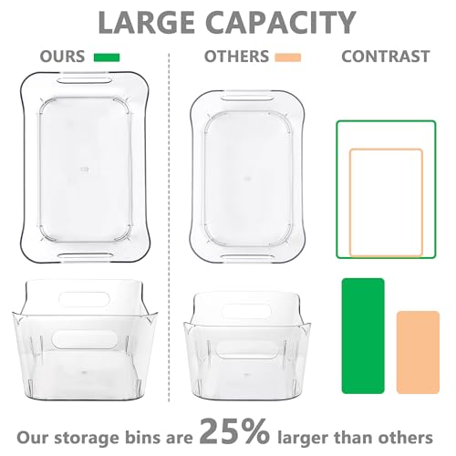12 Pack Plastic Storage Bins