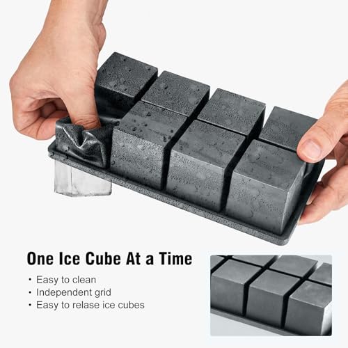 Premium Ice Tray Combo (Gray / 6 Sphere/16 Cube(Ice Bag))