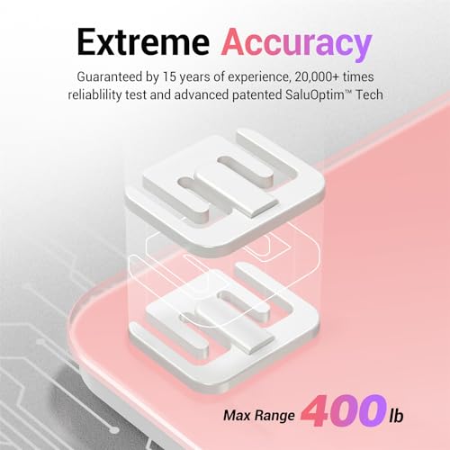 Bathroom Scale for Body Weight (Pink / 10.2*10.2in)