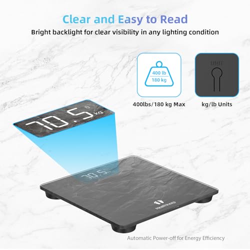 Digital Bathroom Scale (Gray 400lb)