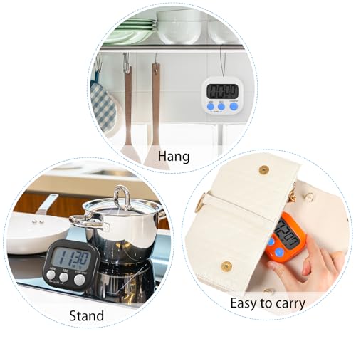 30 Pcs Multi func Electronic Kitchen Classroom Timer (10 Colors)