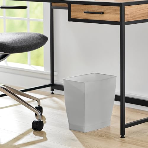 Small Plastic Bathroom Trash Can (Gray / Pack of 4)