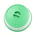 Collapsible Microwave Splatter Cover (Green / 10.5 IN)
