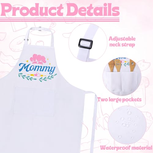 2 Pcs Adults Kids Matching Apron Set (Mommy-mommy‘s Helper)
