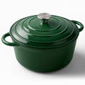 6 Quart Enameled Dutch Oven Pot with Lid (6 QT / Green)