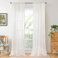 Linen Curtains for Living Room 38X84 Inch Length (Linen / 38"W x 84"L (Pack of 2))