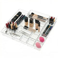 Clear Acrylic Makeup Organizer and Make Up Storage for Vanity (15 PCS with 4 sizes)