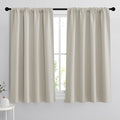 Short Curtains for Bedroom (Natural / 42"W x 48"L (Pack of 2))