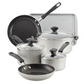 Cookstart Aluminum DiamondMax Nonstick Cookware Set (Silver / 5 Quarts)