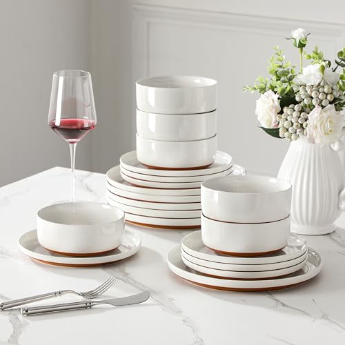 Plates and Bowls Sets (18 Pcs (Service for 6) / White)