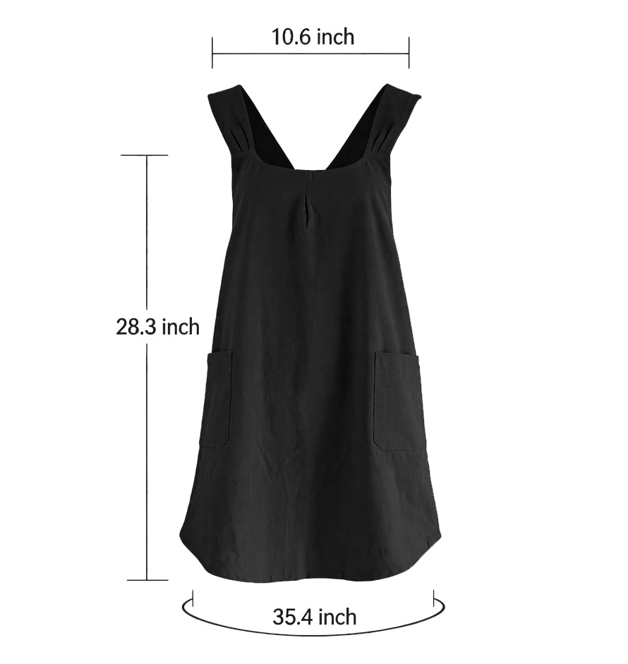 Soft Cotton Linen Cross Back Pull (Pink+black)