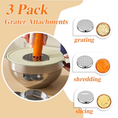 Mixing Bowls with Lids Set (Khaki)