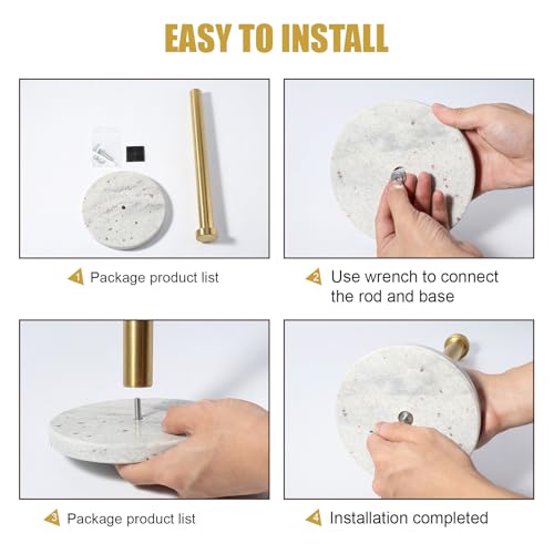 Paper Towel Holder Countertop (River White)