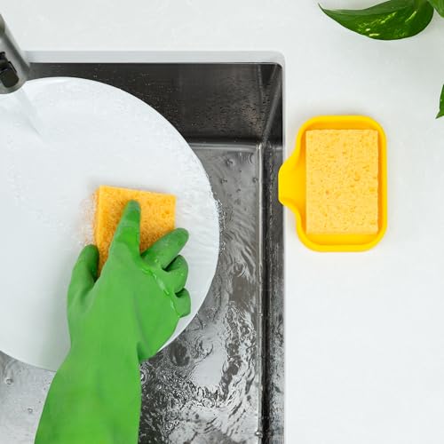 Small Silicone Sponge Holder (Yellow (Small) / Small (4.9x3.3))