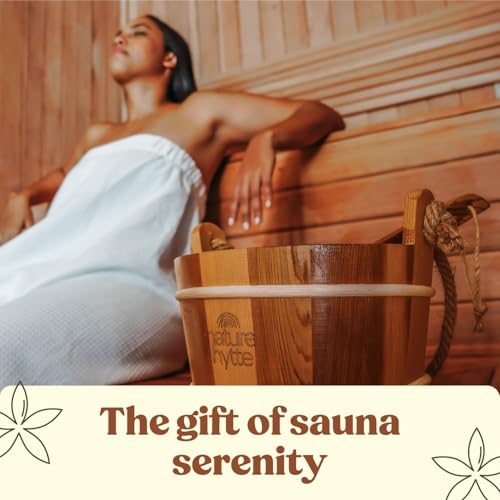 Red Cedar Sauna Bucket and Ladle Set 4L (4L (1 Gallon))