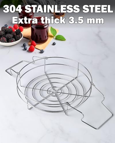 Stainless Steel Water Bath Canning Pot with rack and Lid (20 Quarts)