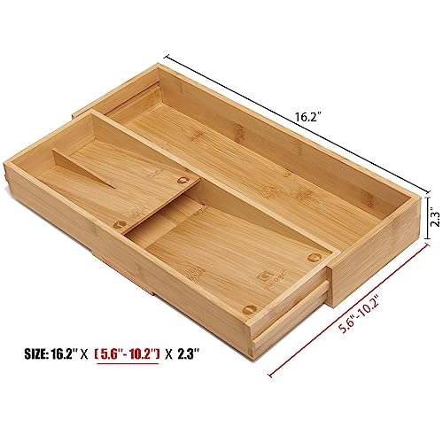Bamboo Kitchen Drawer Organizer (L)