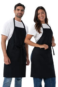 Unisex Butcher Apron (Black, 2 Pack)