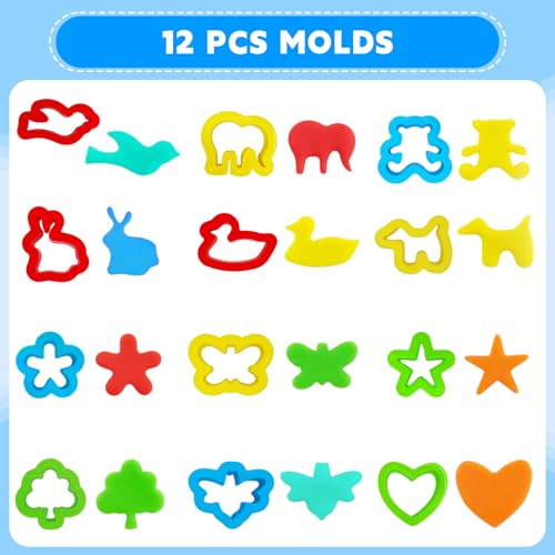 28Pcs Dough and Clay Play Tools Kit for Kids