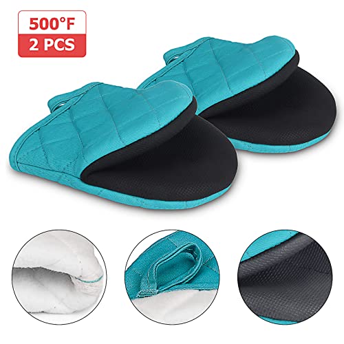 Mini Oven Mitts 2 (Coral Blue / 2 Pieces Set)