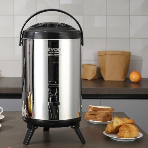 Stainless Steel Insulated Beverage Dispenser (1 tank x 9.2 L)
