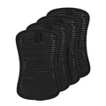 Premium Pot Holder & Hot Pad (Black / 4 Pack)