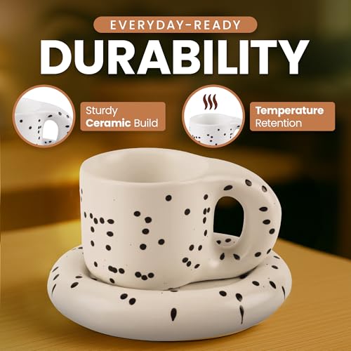 10oz Nordic Ceramic Coffee & Tea Mug (Beige)