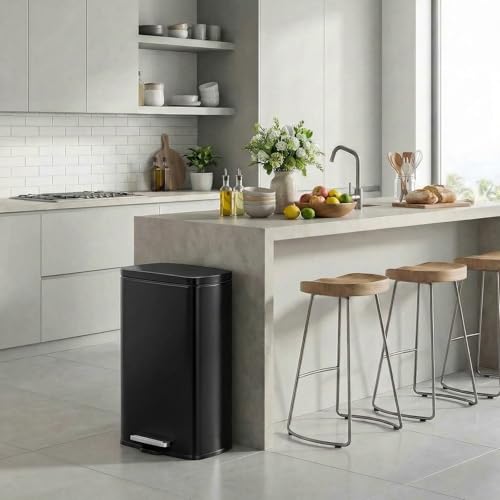 13.2 Gal Kitchen Trash Can (Black / 13.2 Gal)