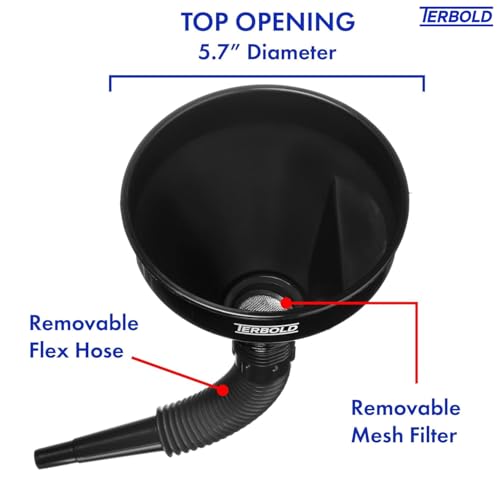 Automotive Flex Funnel with Hose (Black)
