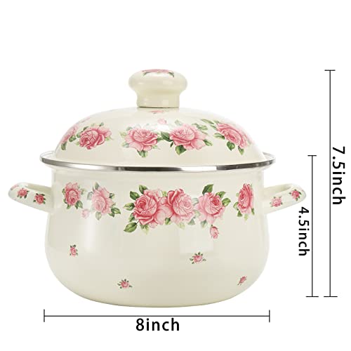 Enamel Stockpot with Lid