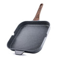 Nonstick Grill Pan for Stove Tops (Gray Granite / 12 Inch)