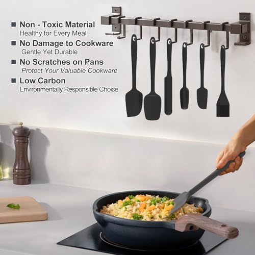 Silicone Spatula Set (Pure Black)