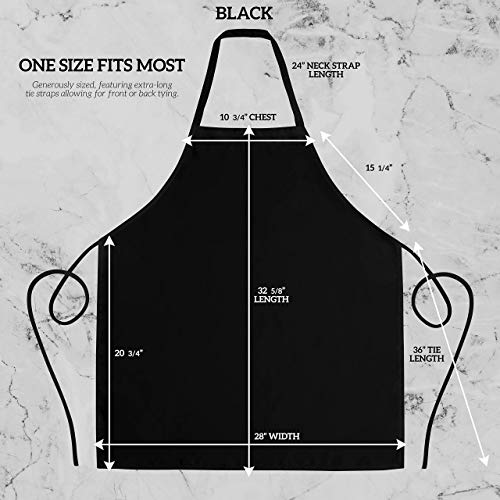 12 Pack Bib Apron (Black)