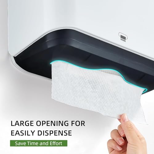 Multifold Wall Mount Paper Towel Dispenser for Bathroom (210 Sheet / 5859-white)