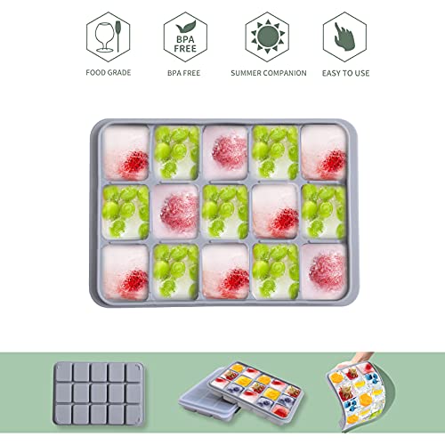 Ice Cube Trays Set of 2 (Snow Gray)